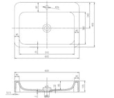 Marble stone basin - SARIA Matt Finish